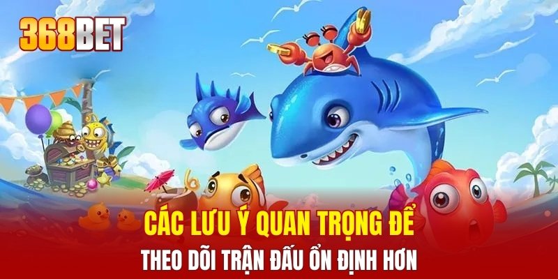 Các lưu ý quan trọng để theo dõi trận đấu ổn định hơn