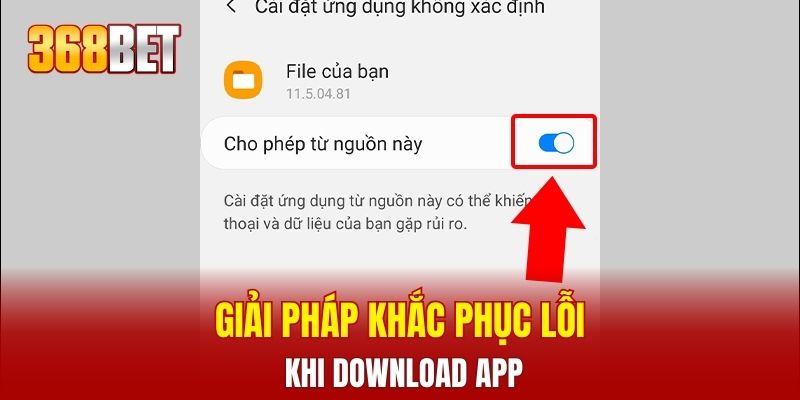 Giải pháp khắc phục lỗi khi download app